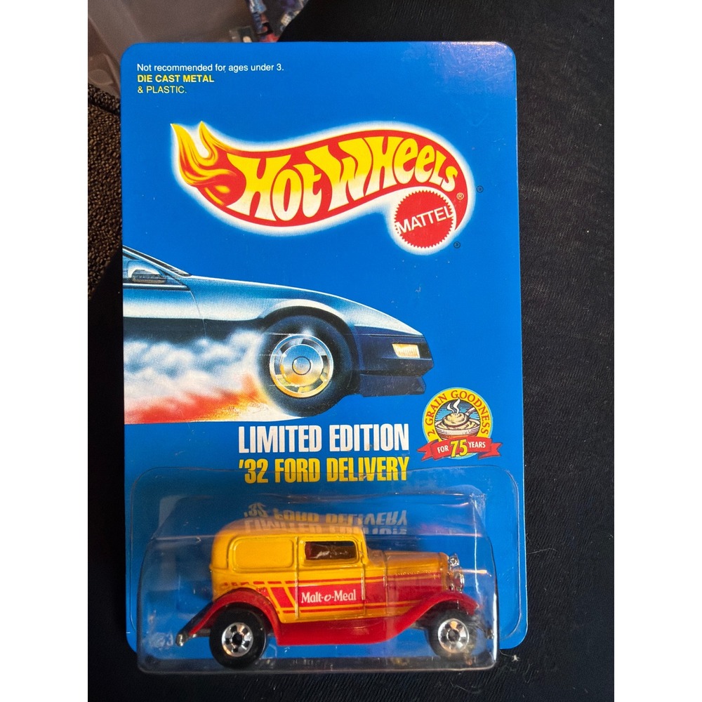 Hot Wheels 1993 Malt-O-Meal Limited‎ Edition 32 Ford Delivery Yellow 12034-0910